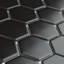 Carreau de mosaïque de plancher et de mur en porcelaine noire 11-1 / 8 po x 12-5 / 8 po Metro