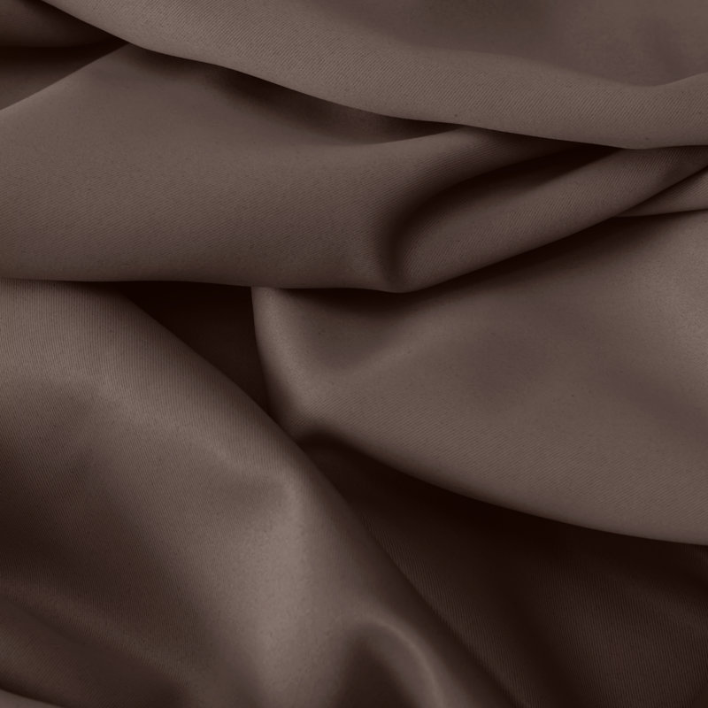Ardelle Blackout Curtain Single Panel, Espresso with Antiqued Bronze Grommets, 56" W x 84" L