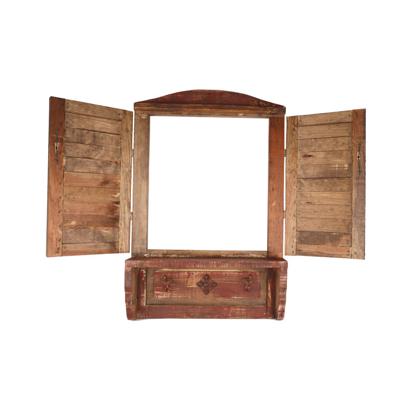 Solid Wood Coat Rack, Red
