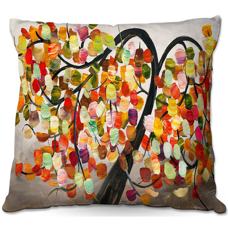 Floral Reversible Throw Pillow, 16" x 16"