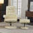 PU Leather Massage Reclining Chair with Ottoman-2105266456
