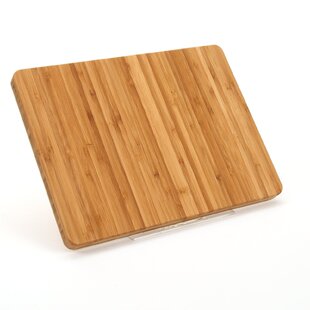 Farberware 14 x 20 inch Wood Cutting Board with Trench, Brown