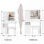 Longueur 11,8 po x largeur 15,7 po x hauteur 63 po Armoire à miroir simple et élégante, armoire à miroir pleine grandeur, très grand miroir, rangement multicouche à grande capacité, à utiliser seul ou en combinaison avec meuble-lavabo-1166232849