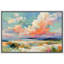 Impression de paysage mural coloré de paysage nuageux pour le salon chambre à coucher, reproduction d'art sur toile encadrée-128138295-128138296
