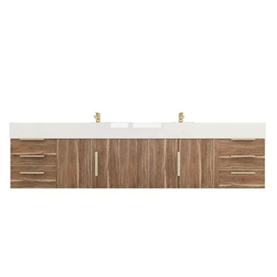 Ivanees 83.8'' Double Bathroom Vanity with Top