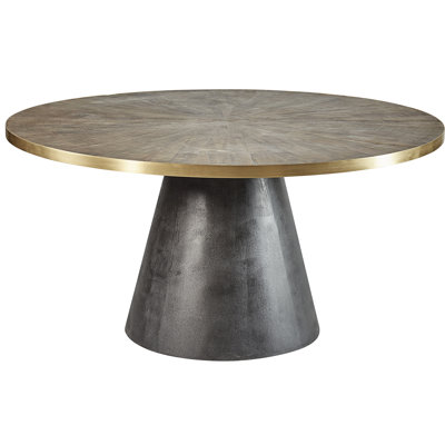 Midias Round Pine Wood Dining Table