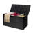 Bisiot 44'' W 75 Gallons Plastic Lockable Deck Box with Wheels in Black