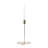 Modern Metal Taper Holder with Sculptural Swirl Base, Decorative Abstract Design, Contemporary Single Candle Stand for Stylish Accents in Chic Interiors and Modern Decor Settings-89117377