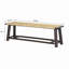 Banc en bois massif de style campagnard Farmhouse