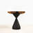 Square Black Epoxy Side Table 15" Diameter-1776044275