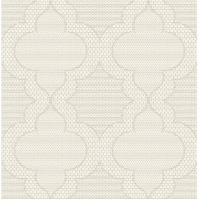 Ernest Charcoal Quilted Quatrefoil Wallpaper
