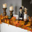 Pre-Lit Battery Operated Maple Leaf Fall Harvest Garland - 5' X 5" - Warm White Lights
