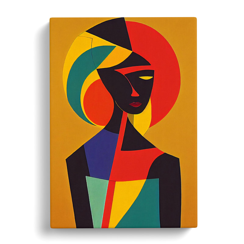 African Woman Cubism Vol.2 - Wrapped Canvas, 76cm H x 50cm W x 3cm D