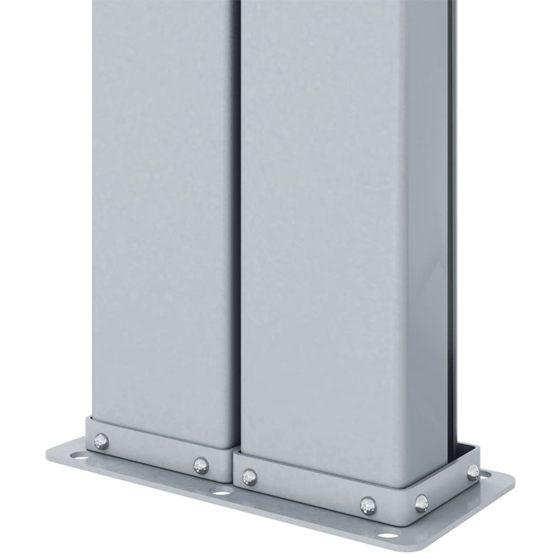 Paravent rétractable avec auvent pliant, Crème, crème, H 70,9 po x l 393,7 po