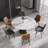 Round Stone Dining Table for Modern Living Room, Home-685046074-685046073