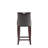 Emperor Traditional Vegan Leather Upholstered Beech Wood Bar Stool in Graphite-90541467