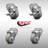 SS Polyurethane Wheel Swivel Bolt Hole Caster Set with 2 Brake SCC
