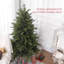 Arbre de Noël artificiel avec pointes, support en métal pliable, assemblage facile, arbre de Noël articulé pour la maison, le bureau, les Fêtes, vert-115294117