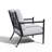 4-Person Steel Seating Group With Glass Table-401881812