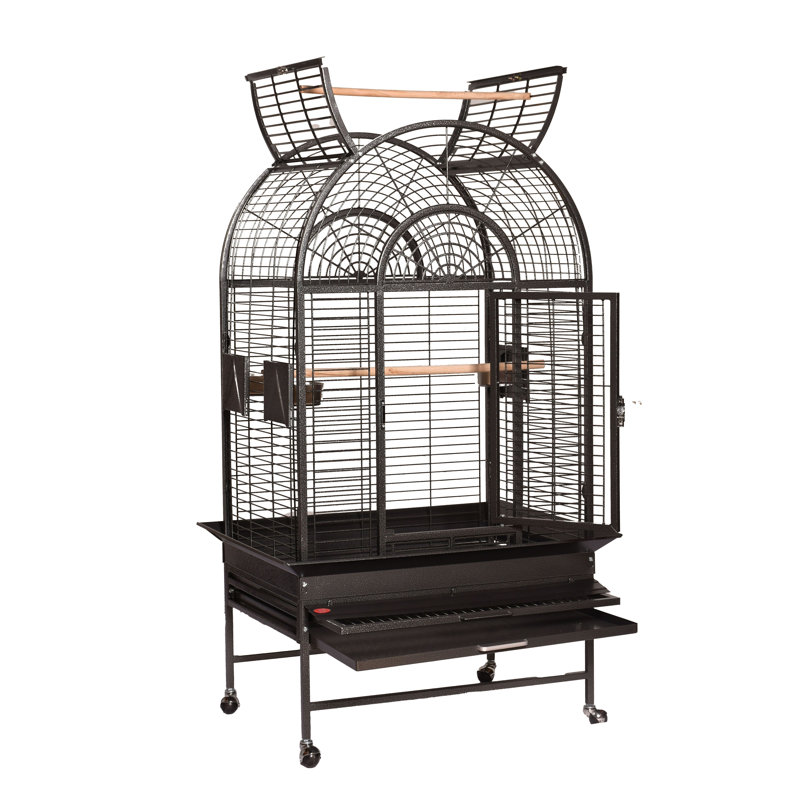 Grande cage ouverte noire par HQ, Noir