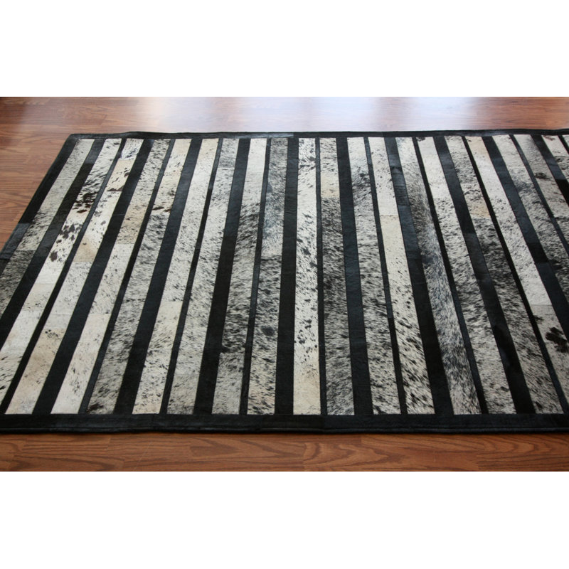 Tapis noir Masardis Franklin, 7 pi 6 po x 9 pi 6 po