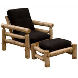 Novosel Upholstered Armchair with Ottoman