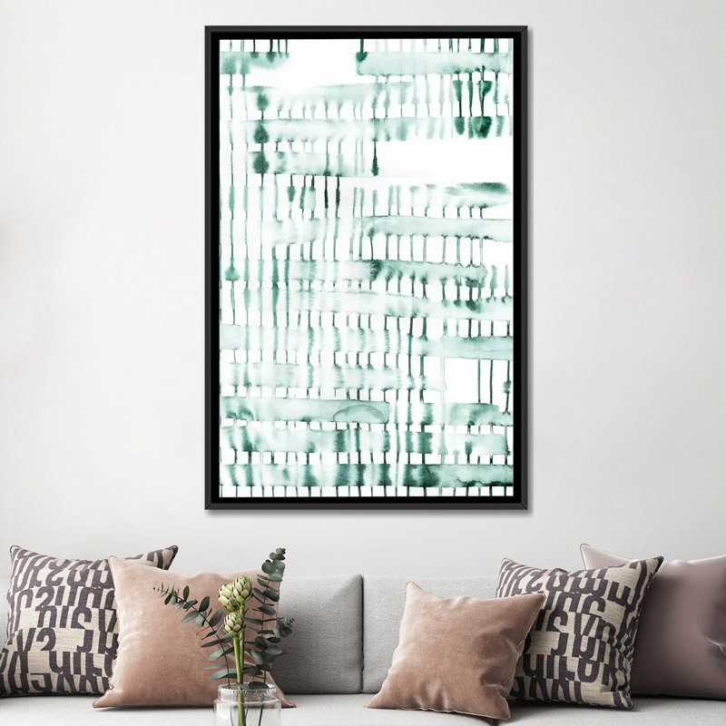 « barri i », reproduction sur toile, H 26 po x l 18 po x P 1,5 po, Toile avec cadre noir, Pas de tapis