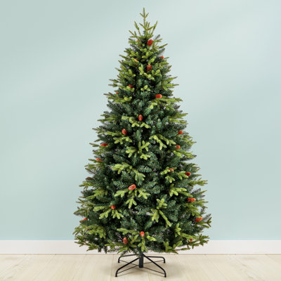7.5ft Easy Set-Up Christmas Tree - Stand Included