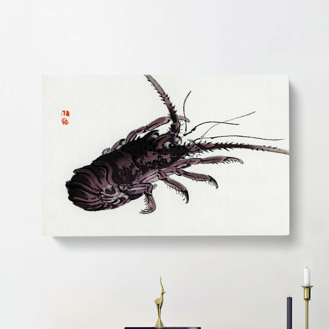 Crayfish by Kono Bairei - Wrapped Canvas