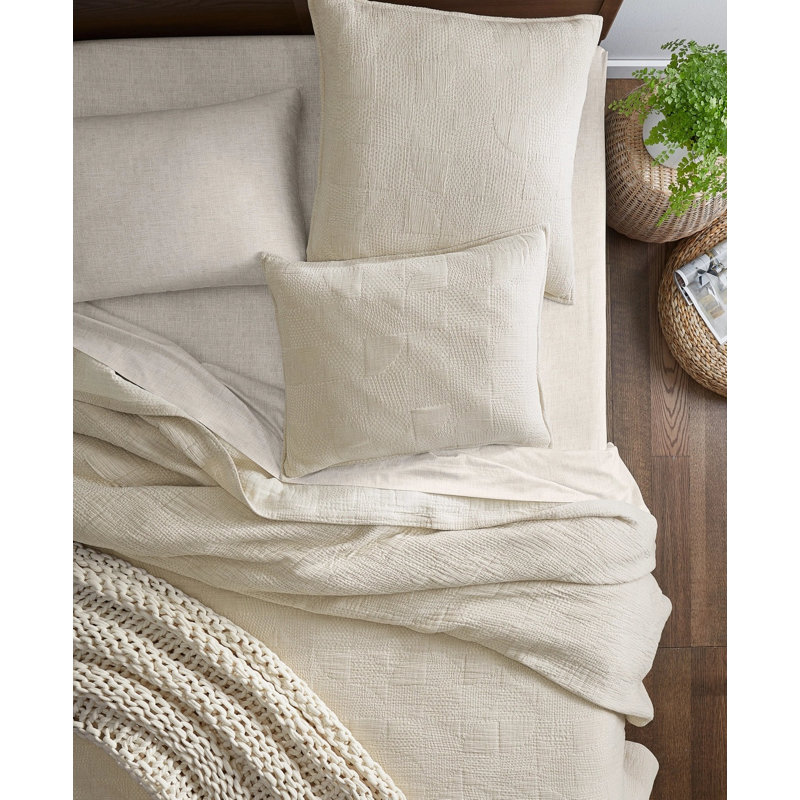 Plain Weave / Muslin Throw Blanket, King, Taupe