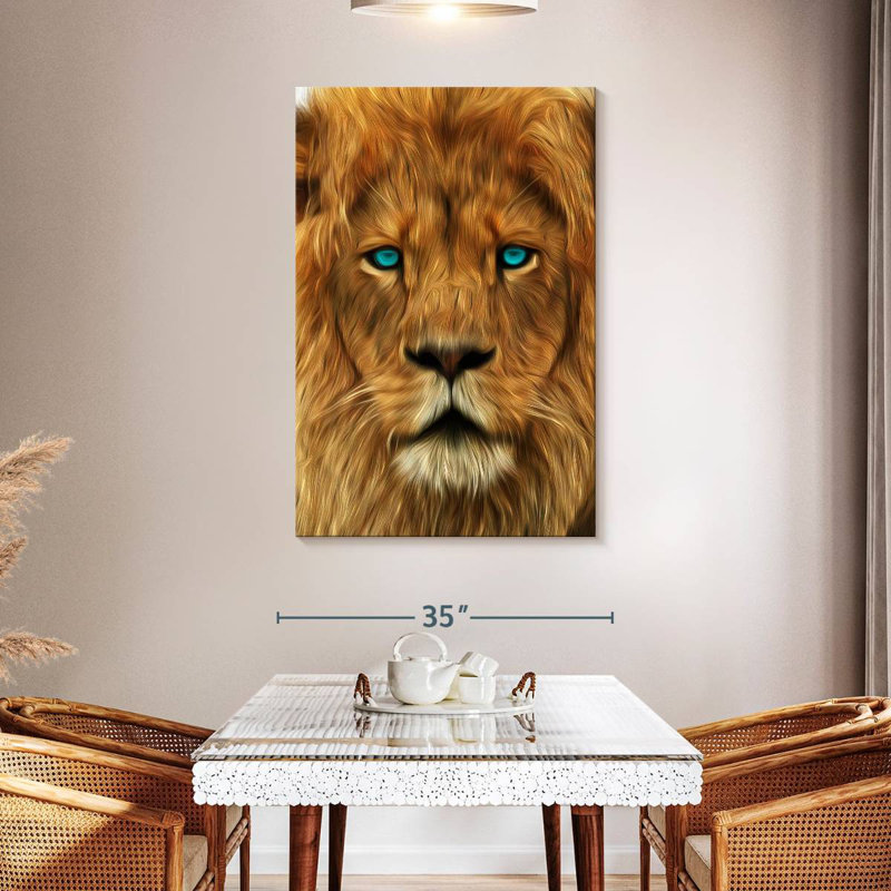 Brampt Lion Gaze, 48" H x 32" W