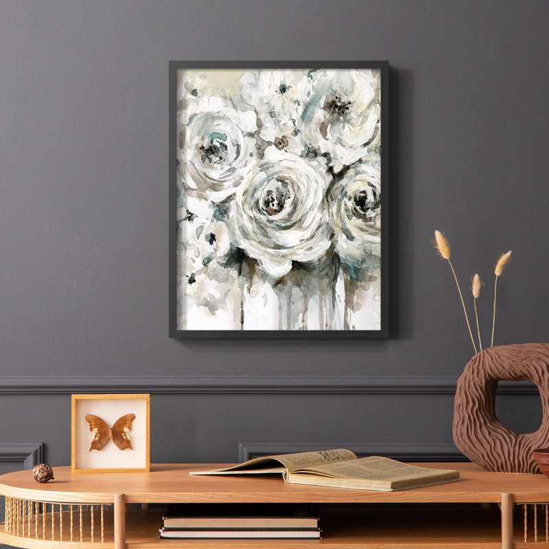 «Soft Fragrance II», reproduction encadrée - bois massif, Noir, H 14 po x l 11 po