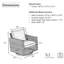 Chaise de patio pivotante inclinable avec coussins-145243236