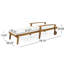 Chaise longue avec finition, bois et tissu créés, choix de sièges réglables ici, 77,05 po X P 28,55 po H 20,09 Design classique moderne - poids de 43,59 lb