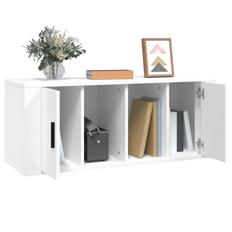 Karnesha Unfinished TV Stand, White