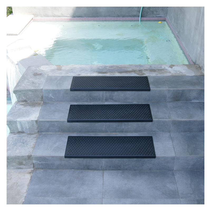 Tapis d'escalier noir antidérapant Coin-Grip