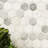 Calabria Frost Hexagon 12 in. x 12 in. Polished Marble Mosaic Floor and Wall Tile