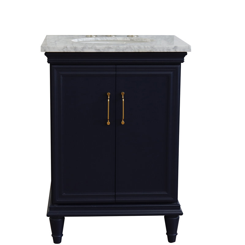 Ensemble de meuble-lavabo pour salle de bain simple 25 po Huntingdon, Bleu