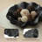 Scalloped Decorative Bowl Starry Black