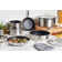 ProBond 10-Piece TITUM® Nonstick Set (1.5Qt and 3Qt Covered Saucepans, 8Qt Covered Stockpot, 3.5Qt Covered Sauté with Helper Handle, 8.5" and 11" Open Skillets)