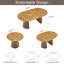 Table de salle à manger extensible en bois massif + ensemble de coussins beiges en bois de hêtre 2 pièces-2045679263