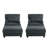 Modern Chaise Lounge Chair With Movable Ottoman And Pillow(Set Of 2)-115747913