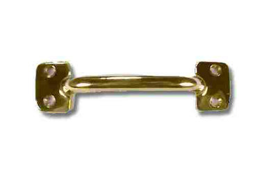 4" Front Mount Pull Solid Brass