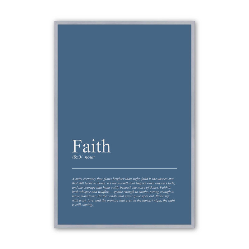 «The Light of Faith», reproduction d'art, 11 po x 14 po, Chrome poli