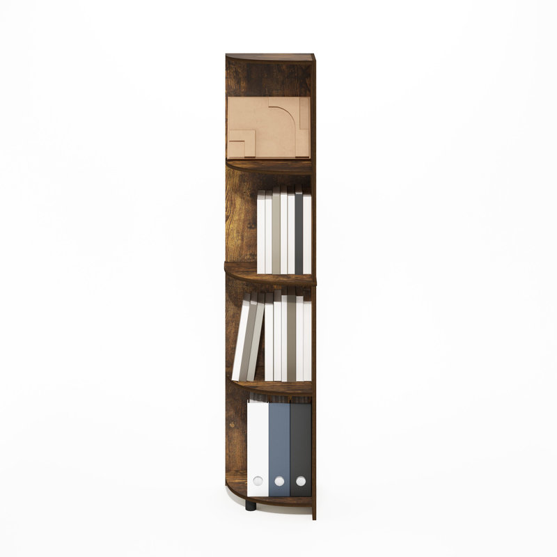 Bibliothèque en coin Sharee, Bois de pin ambré