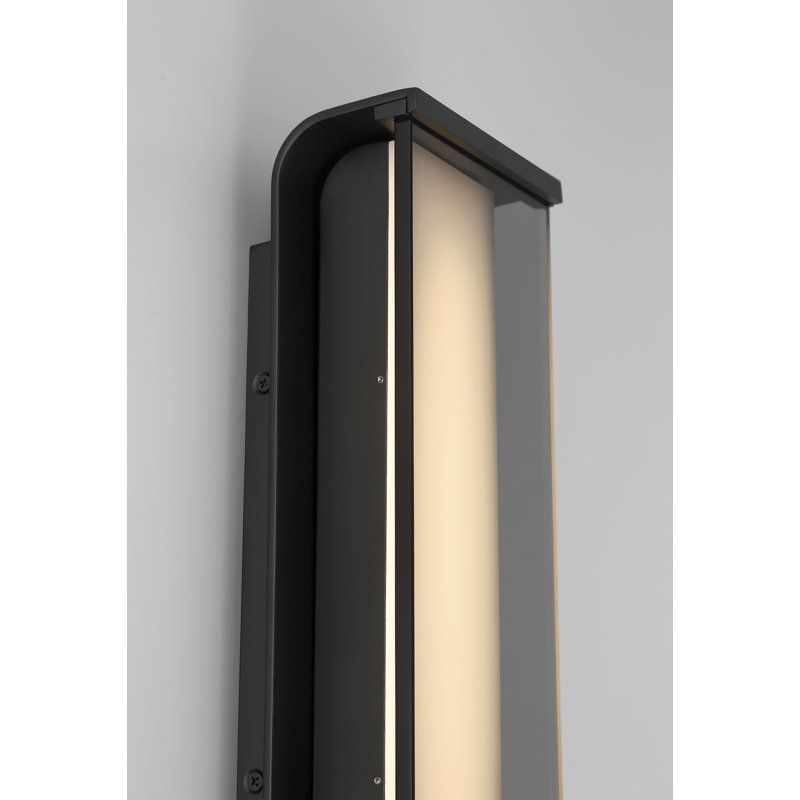 Dulton, extérieur, 62 po, noir mat, verre fumé, 62"