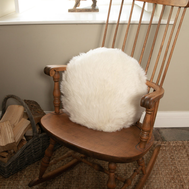 Fowkes Circular Floor Pillow Cover, Ivory