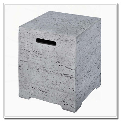 15.75''MGO Propane Tank Cover Table,Lightweight 20 lbs Propane Tank Holder with Handles on Both Sides