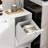 Tilt Out Laundry Hamper Cabinet,Bathroom Storage Cabinet With 2 Removable Basket