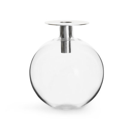 Vase de table en verre 10 po intérieur / extérieur